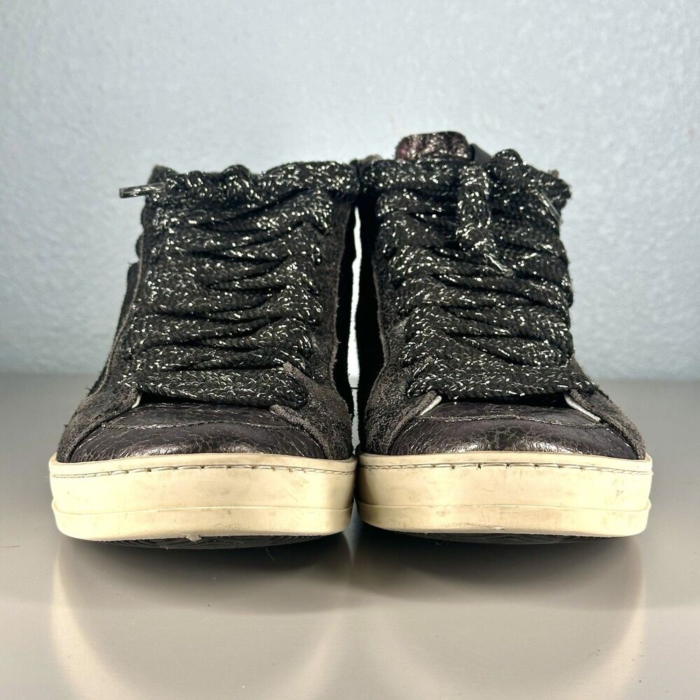P448 Shoes Womens Size EU 36 / US 6 Black Skate Boster Mid Top Sneaker - Picture 2 of 14